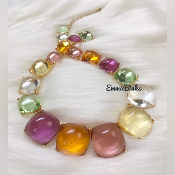 New Zara Multicolor Resin Cube Necklace - Picture 9 of 16